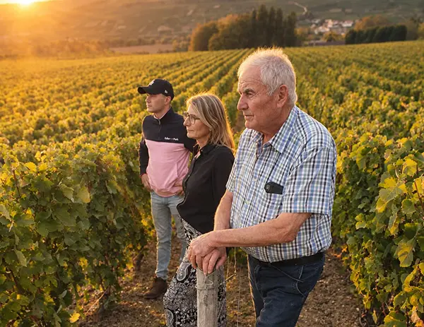 Champagne Calmes Robert famille Françoise Alexis