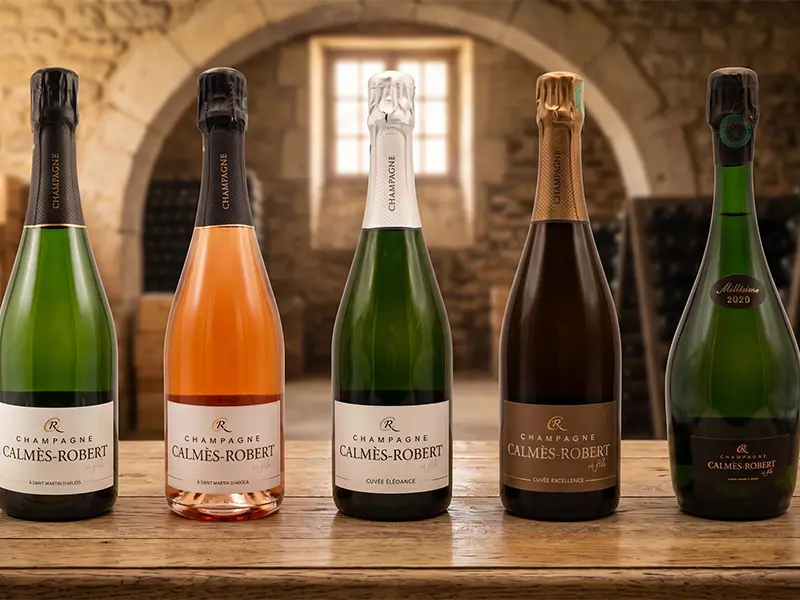 cuvées champagne Calmes Robert